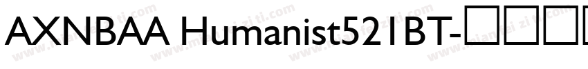 AXNBAA Humanist521BT字体转换